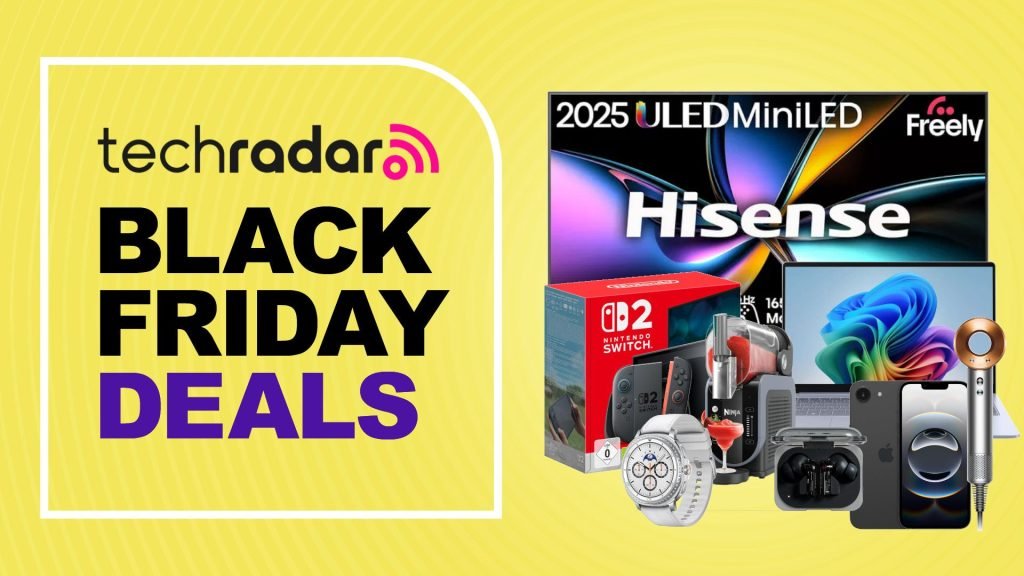 Amazon UK’s Black Friday sale starts November 20 – here are the 39 best early deals I’d buy now Collage of Black Friday deals in the UK, including Hisense TV, Nintendo Switch 2, Samsung laptop, Dyson Supersonic, Ninja Slushi, and Apple iPhone