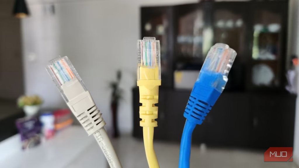 I never realized Ethernet cables had a color code until now