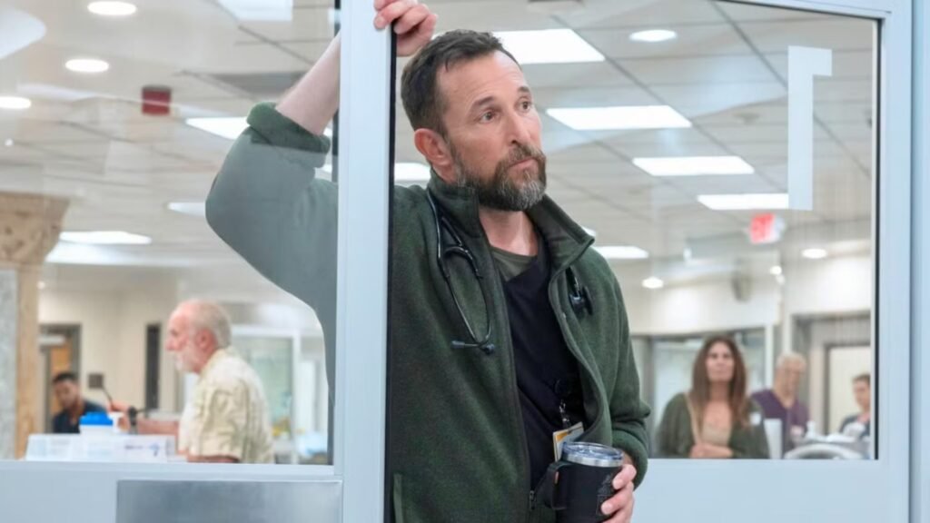 What’s the launch date for The Pitt season 2 episode 11 on HBO Max? Dr. Robby leans on a door frame