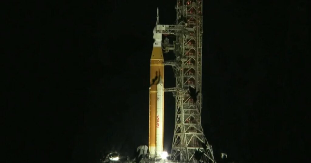 Artemis II back on launch pad for moon flyby mission