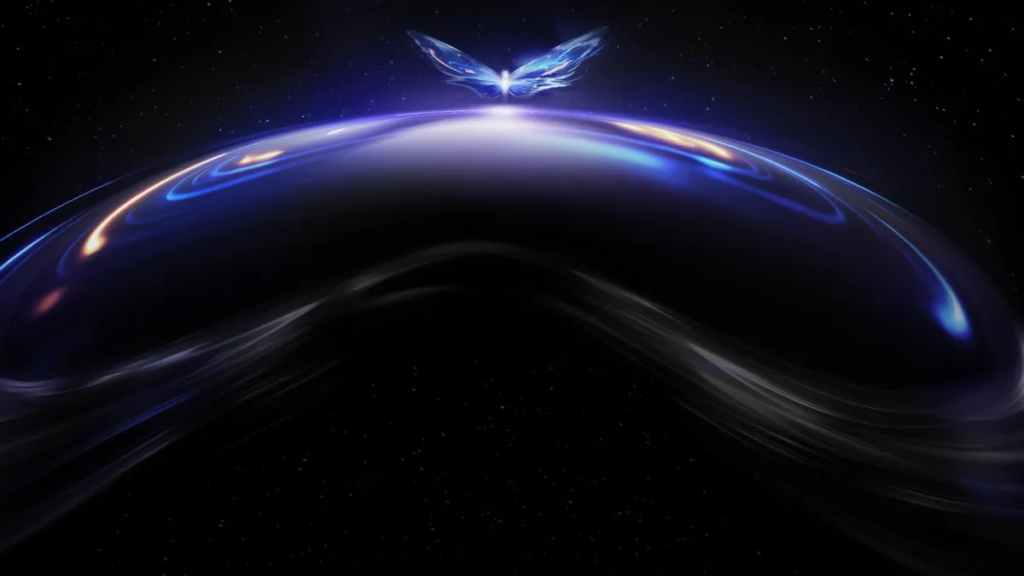 Bytedance’s Upcoming Project Swan VR Headset Wants to Be the Computer Meta’s Isn’t Yet Project Swan prototype image showing gleaming headset visor on black background