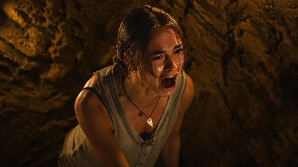 Scene in horror movie Primate