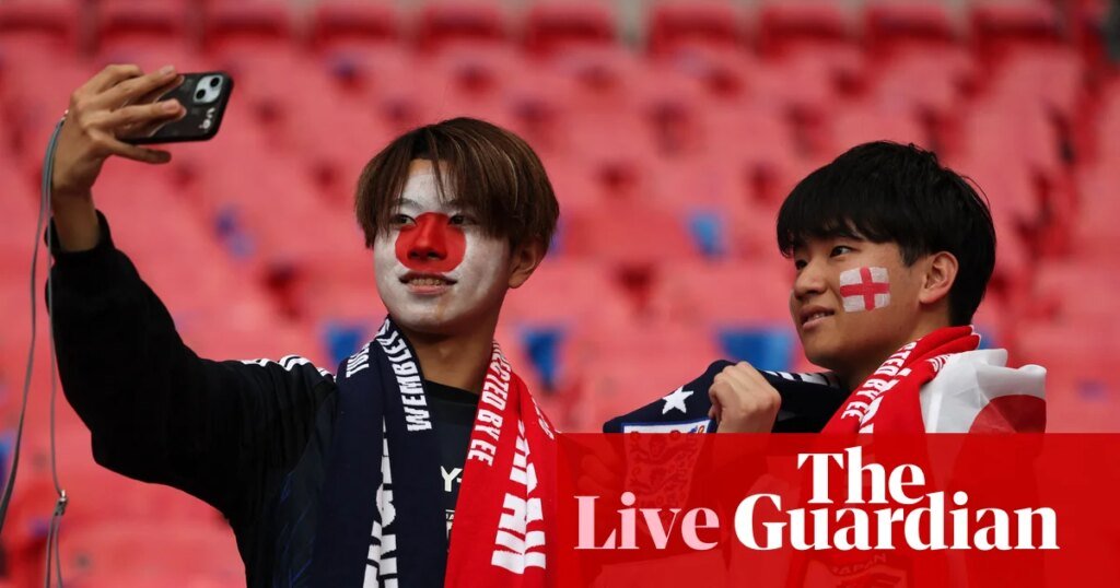 England v Japan: men’s international football friendly – live | Friendlies