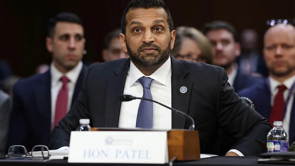 Federal Bureau of Investigation Director Kash Patel arrives to a Senate Intelligence Committee hearing on worldwide threats in the Hart Senate Office Building on March 18, 2026 in Washington, DC.