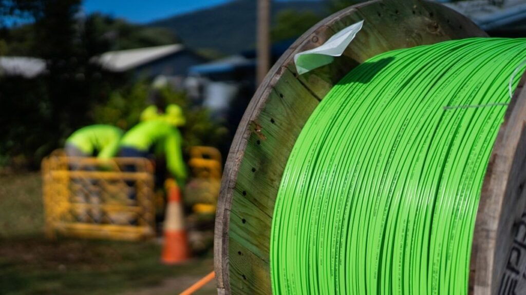 Overlook 2Gbps NBN — NBN Co’s newest full-fibre velocity trial proves the community can go a lot, a lot quicker Roll of NBN fibre cabling