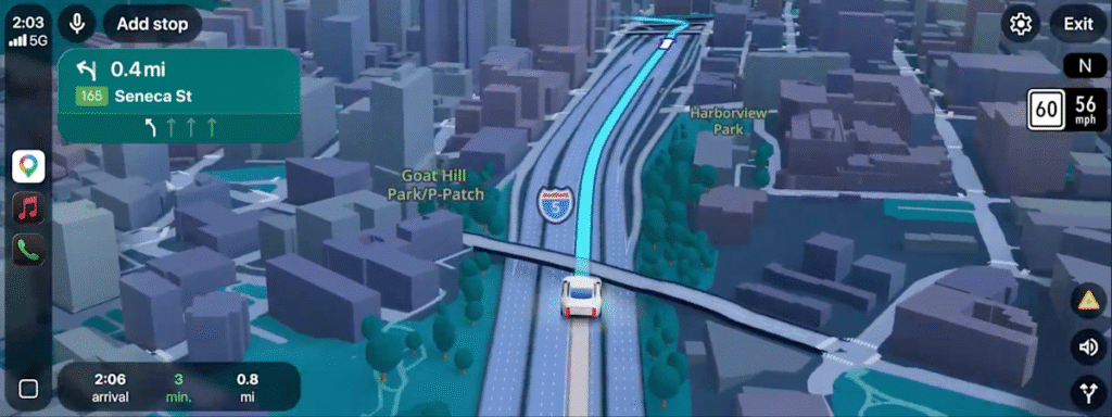 Google Maps brings a 3D map to your driving directions