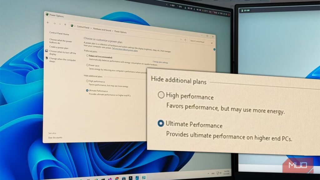 I turned on Windows 11's hidden "Ultimate Performance" mode and the boost is insane