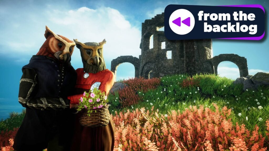 I’m lastly enjoying Eastshade, and it’s turned me right into a travelling painter who actually cares about creative composition A screenshot from the game Eastshade showing two characters, lush planting, and some ruins, with TechRadar Gaming's From the Backlog' logo on top