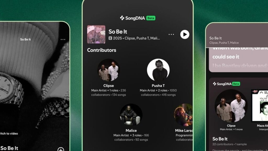 Spotify's SongDNA rolls out in a beta test for Premium users globally.