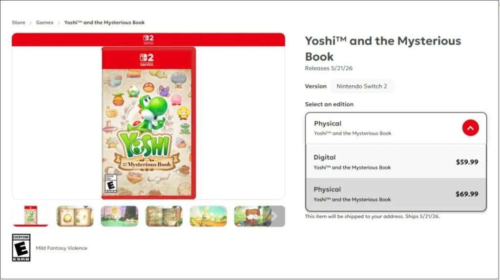 Nintendo Signals Physical Switch 2 Games Will Cost $10 More Than Digital Versions