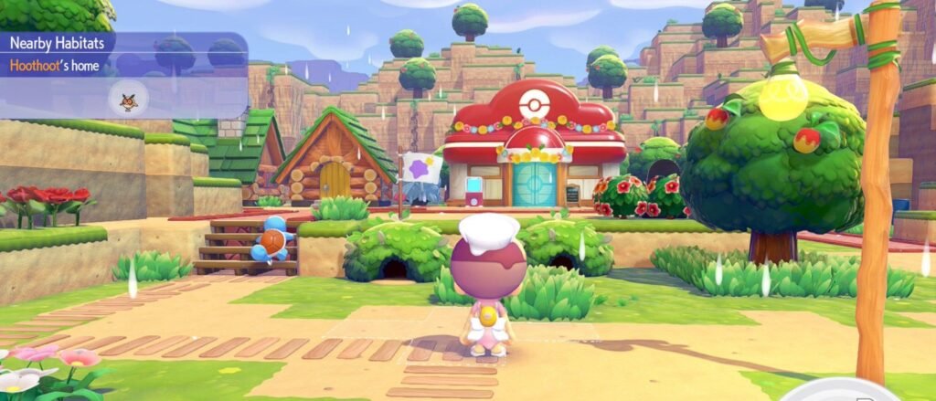 A screenshot of Pok&eacute;mon Pokopia of the Withered Wastelands