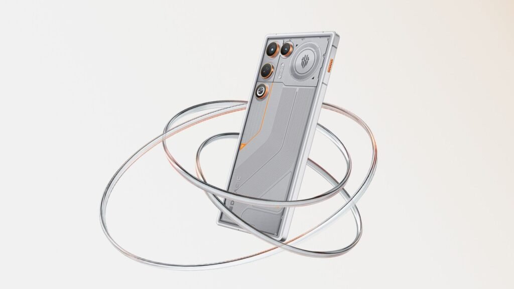 RedMagic 11 Air Hint Version is identical nice gaming cellphone in a louder shirt RedMagic 11 Air Trace Edition back