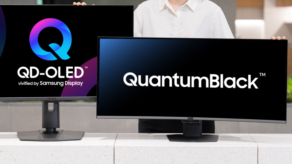 Samsung’s new OLED monitor panels are constructed to battle glare and scratches Samsung QuantumBlack OLED monitors