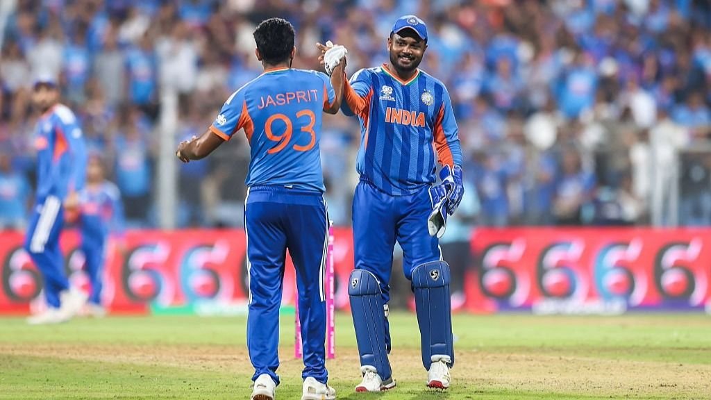 There’s a simple way to watch T20 World Cup Final for *FREE* Wicket keeper Sanju Samson and Jasprit Bumrah celebrate India beating England in the T20 World Cup 2026 semifinal.