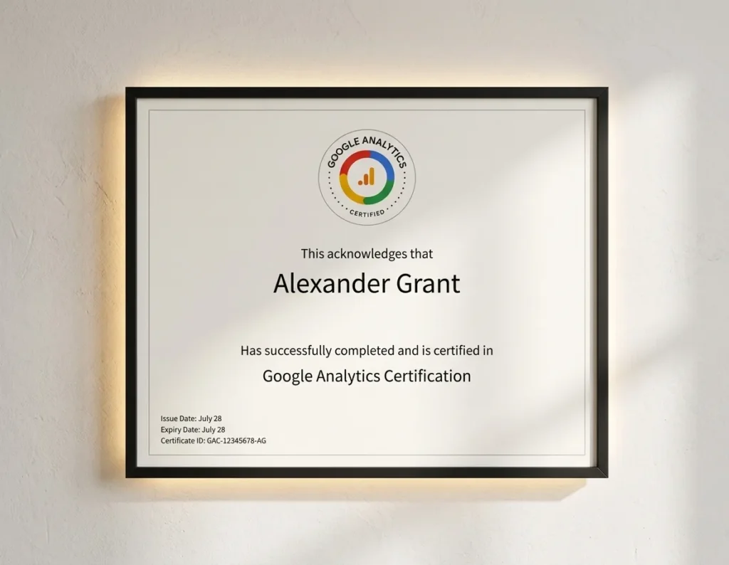 Google Analytics Certification
