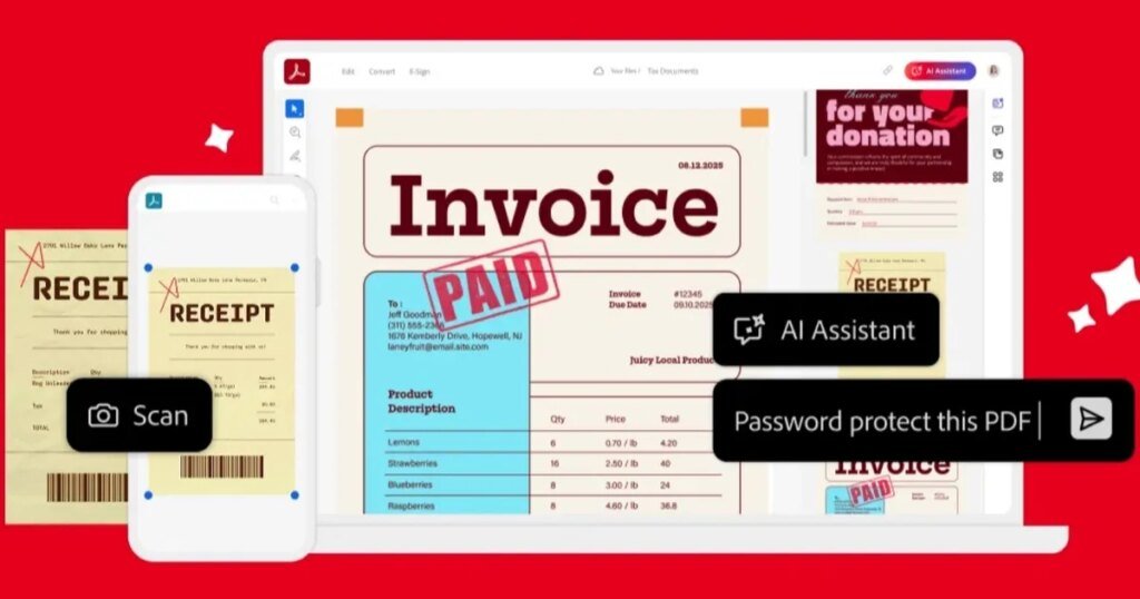 Treat your tax prep like a professional project with Adobe Acrobat