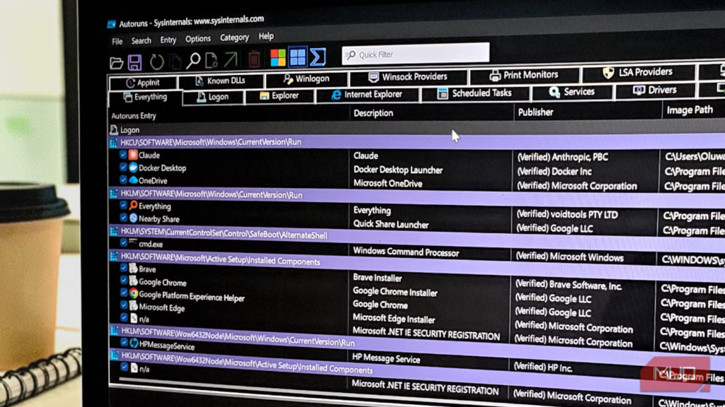 Windows Task Manager's startup app list lies — this is the real place to look