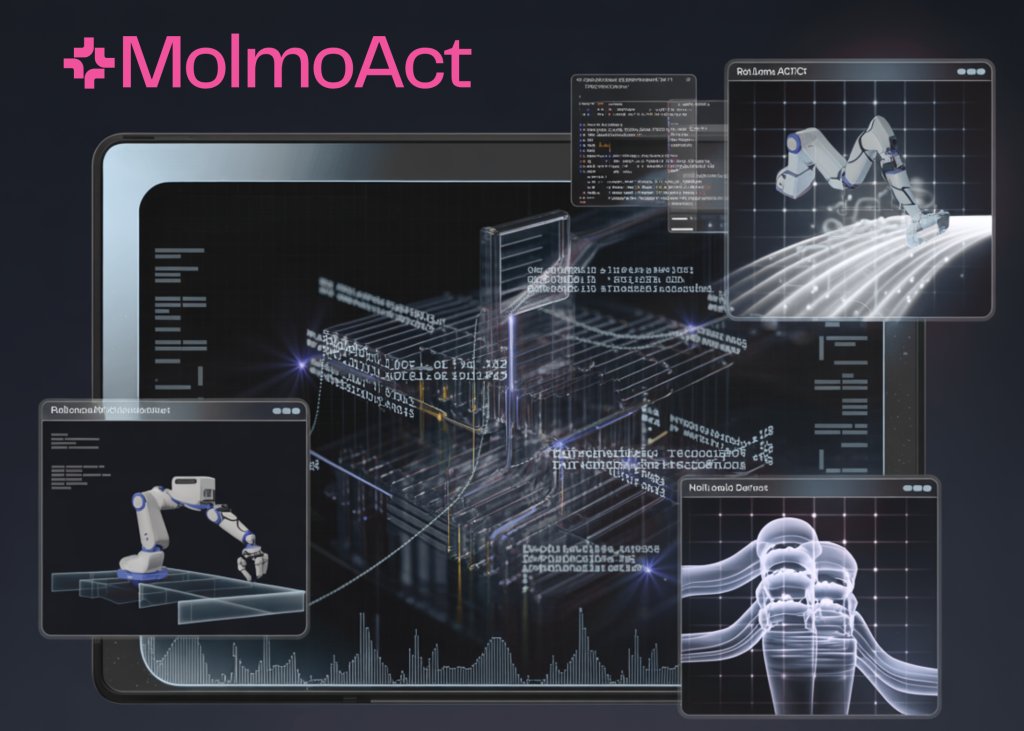 A Coding Implementation of MolmoAct for Depth-Conscious Spatial Reasoning, Visible Trajectory Tracing, and Robotic Motion Prediction A Coding Implementation of MolmoAct for Depth-Aware Spatial Reasoning, Visual Trajectory Tracing, and Robotic Action Prediction