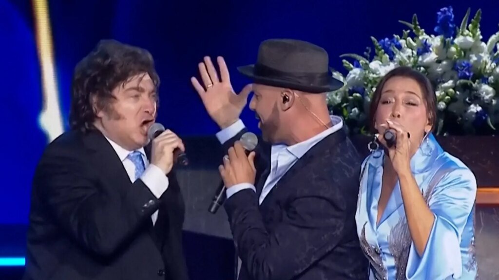 Argentina’s Milei sings and lights torch for Israeli national day | Jerusalem