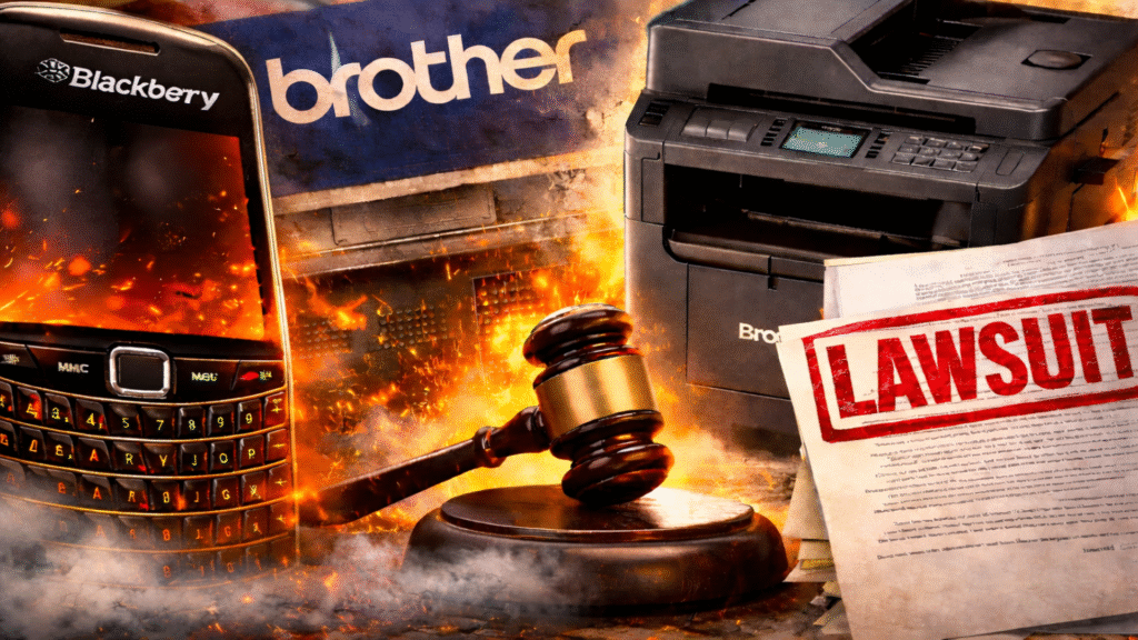 BlackBerry’s forgotten patents come roaring back as Brother faces a lawsuit that could shake the entire global printer industry