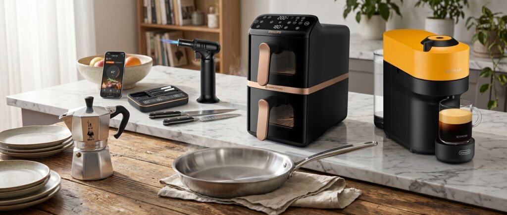 cookware in a kitchen