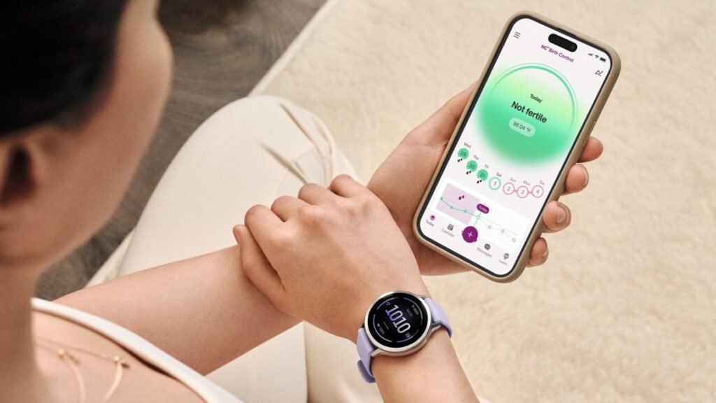 Garmin followers can now ‘unlock fertility insights’ on their wrist because of this helpful new characteristic An iPhone and Garmin smartwatch showing a person's cycle tracking information.