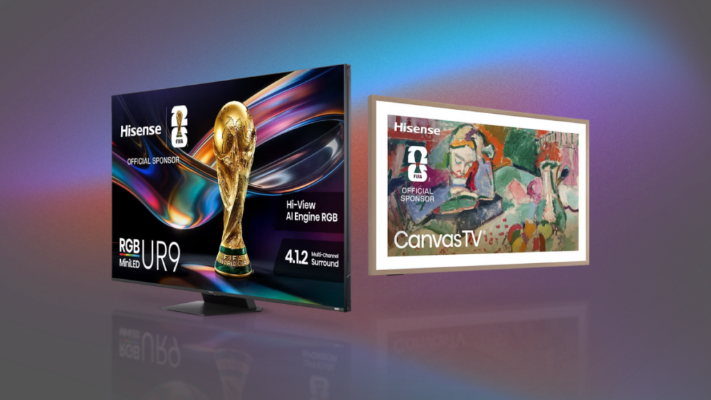Get a free 55-inch Hisense Canvas TV when you preorder the Hisense UR9 RGB TV