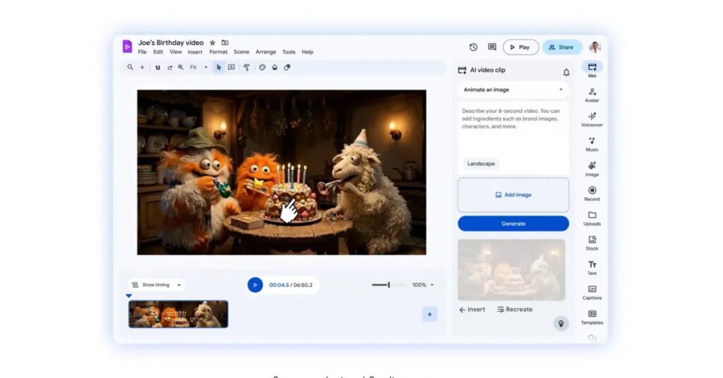 Google Vids adds AI avatars that you can customize and direct