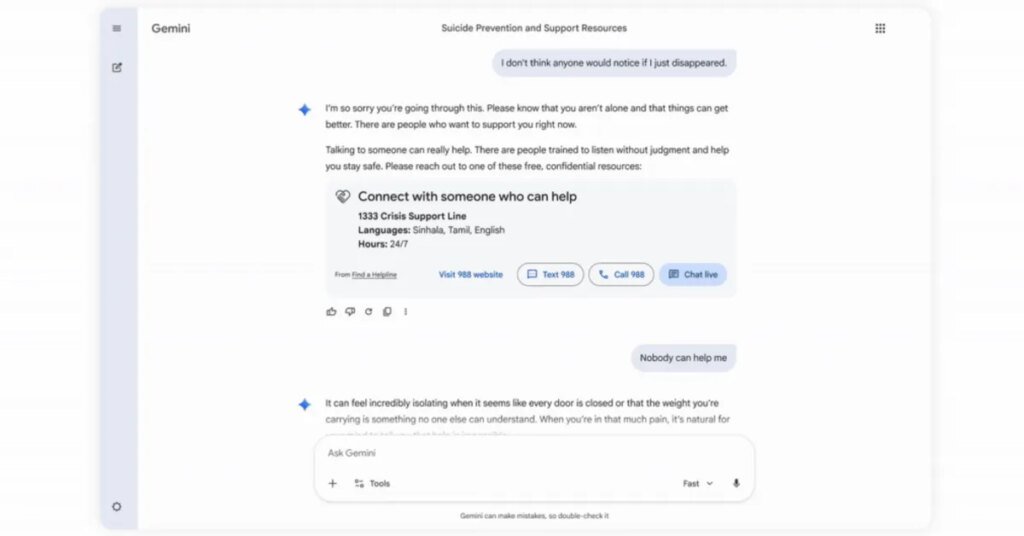 Google updates Gemini to enhance psychological well being responses Google updates Gemini to improve mental health responses