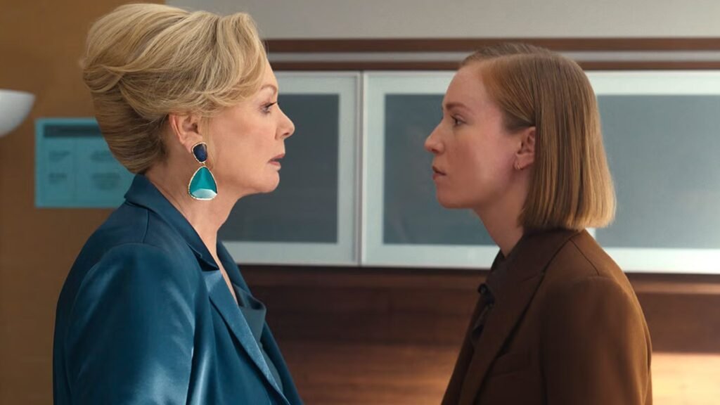 Deborah and Ava stare at each other