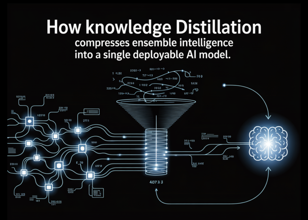How Information Distillation Compresses Ensemble Intelligence right into a Single Deployable AI Mannequin How Knowledge Distillation Compresses Ensemble Intelligence into a Single Deployable AI Model