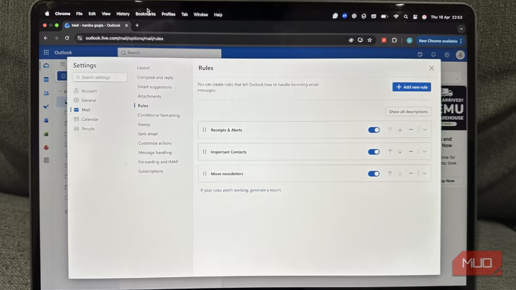 I set up 3 Outlook rules and my inbox mostly cleans itself now