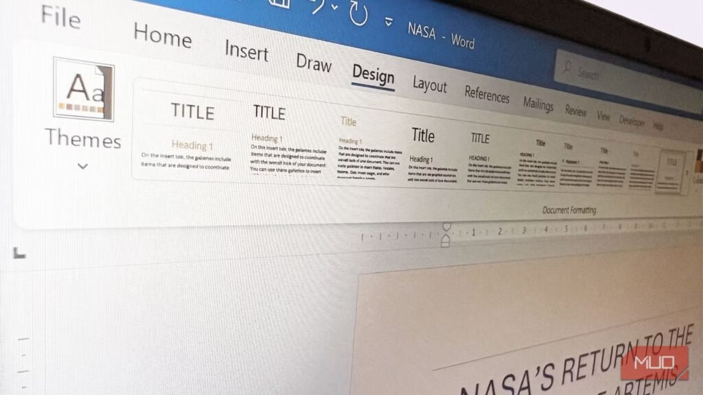 I stopped reformatting Word documents by hand after finding this tab