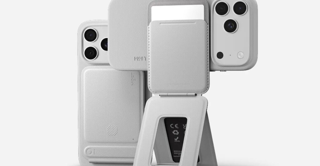 Moft adds a tracker and shutter button to its magnetic tripod wallet