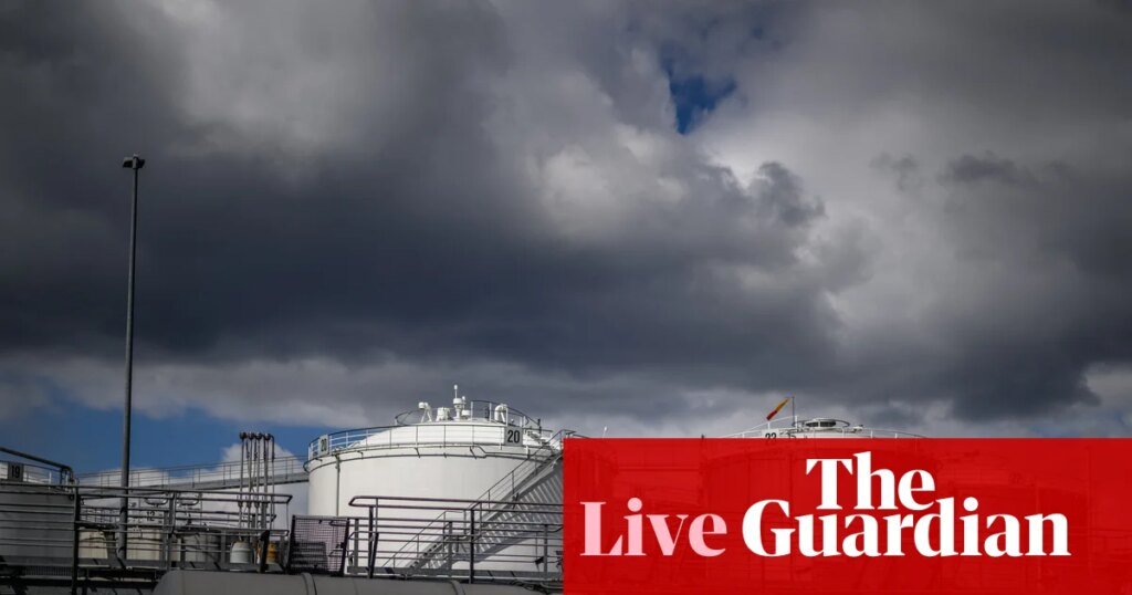 Oil price tumbles and stock markets soar on hopes Middle East war will end soon – business live | Business