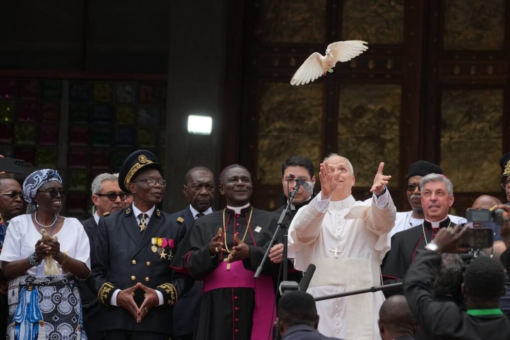 Pope Leo adopts more assertive voice responding to war, Trump in Africa