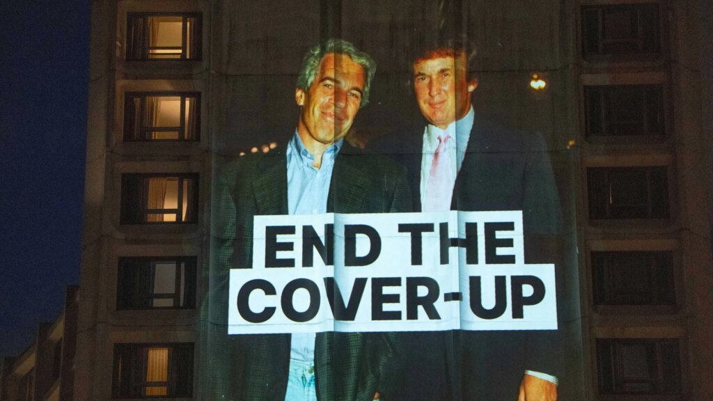 Protesters stage Epstein protest before White House Correspondents’ Dinner | Donald Trump