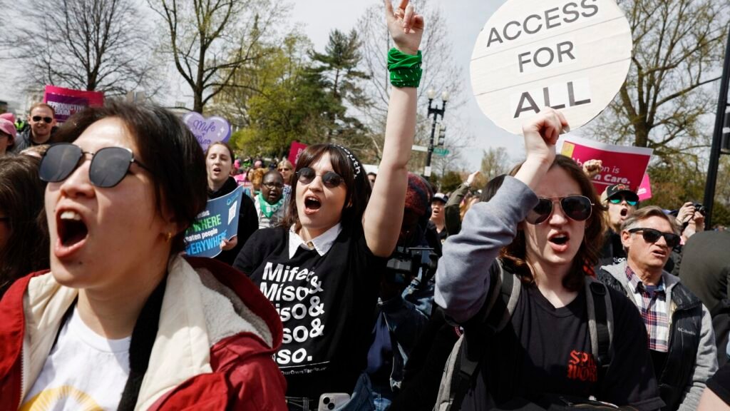 Telehealth abortion stays obtainable for now, after a choose’s ruling : NPR Telehealth abortion remains available for now, after a judge’s ruling : NPR