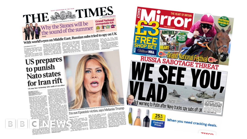The Papers: 'I'm not Epstein's sufferer' and 'We see you, Vlad' The Papers: 'I'm not Epstein's victim' and 'We see you, Vlad'