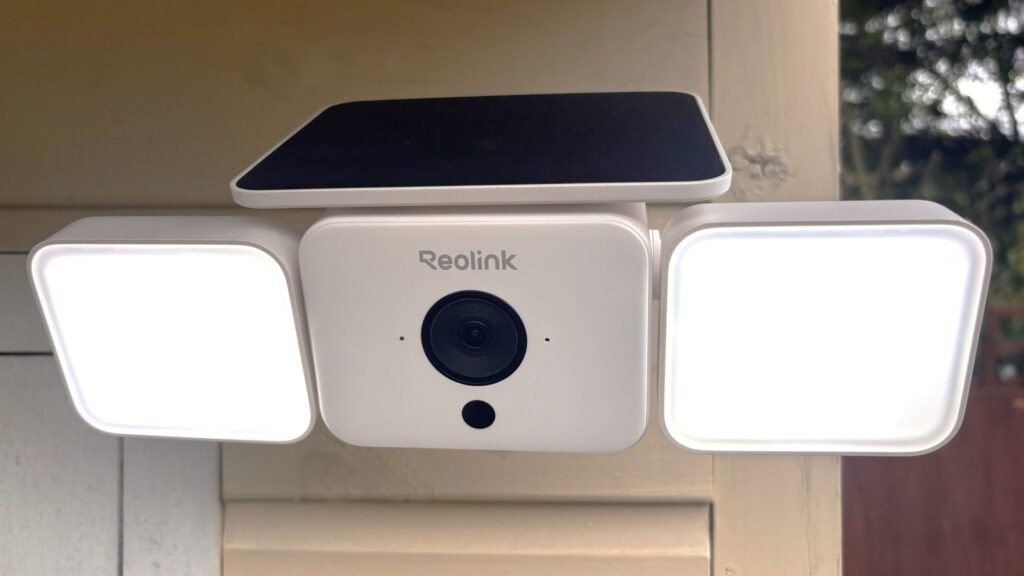 The Reolink Solar Floodlight Cam floods your property with dazzling light to deter would-be burglars