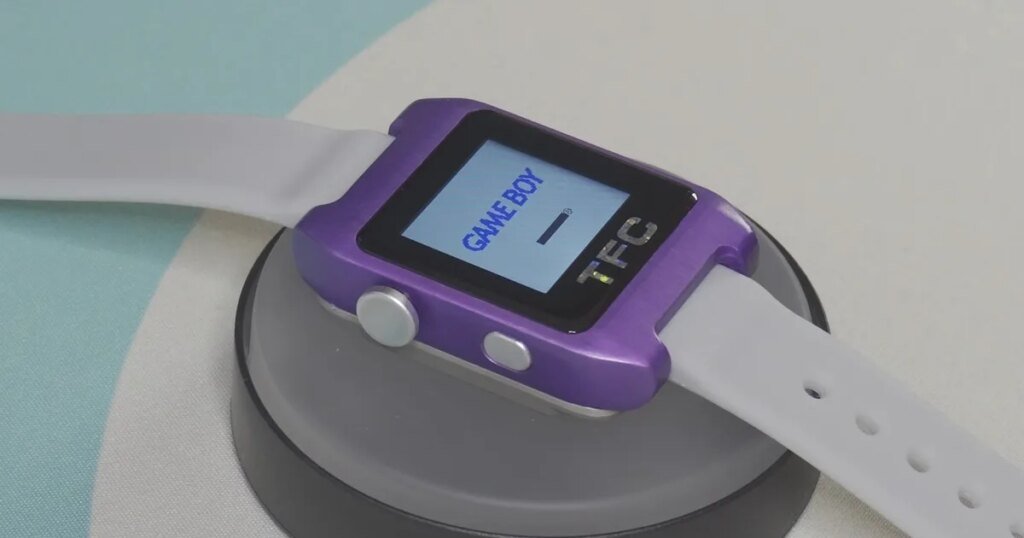 This cute watch is actually a Game Boy Color in disguise. And yes, it can run games