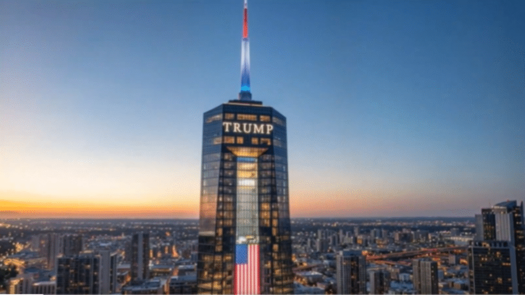 Trump shares presidential library renderings : NPR