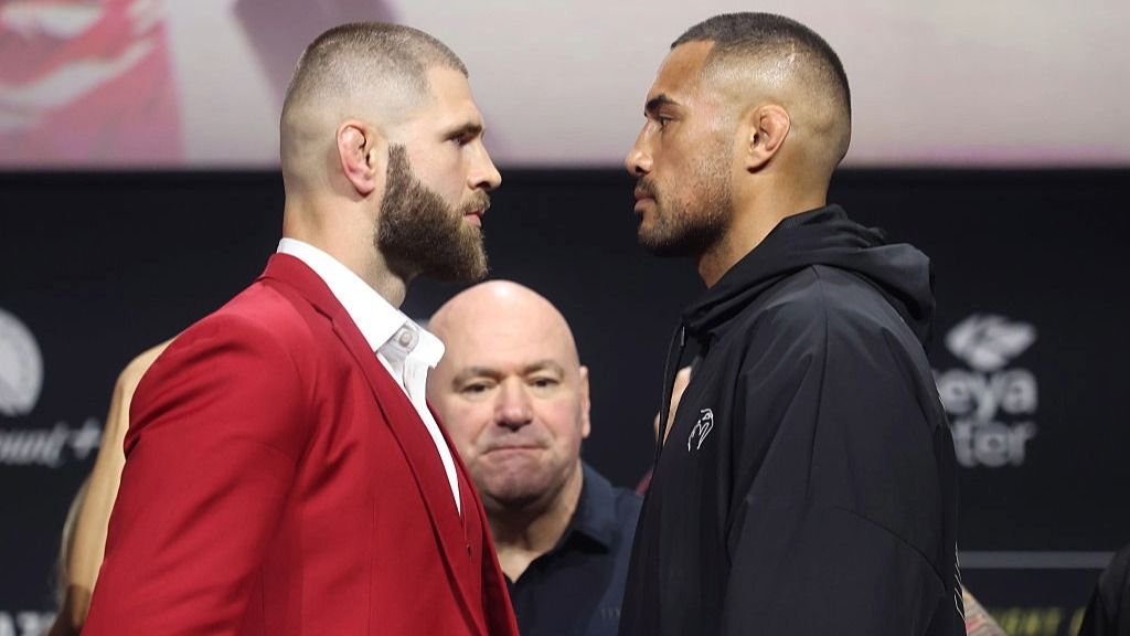 UFC 327 reside stream: methods to watch Procházka vs Ulberg on-line Jiri Prochazka of the Czech Republic and Carlos Ulberg of New Zealand face off during the UFC 327 press conference at Kaseya Center
