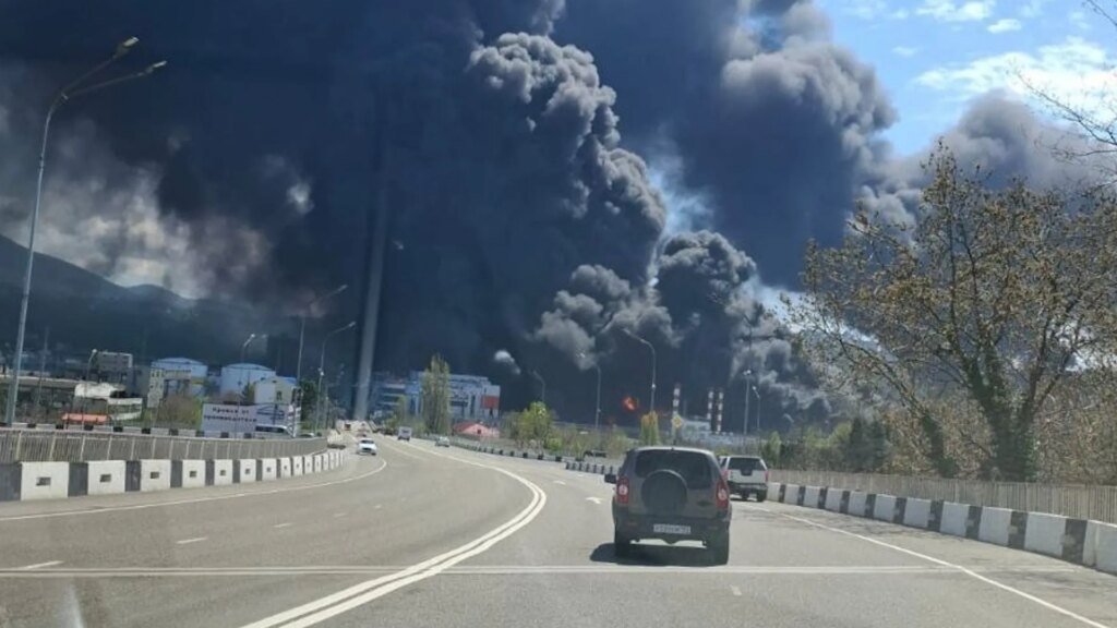 Ukrainian drone attack hits Russia’s Tuapse port | Drone Strikes