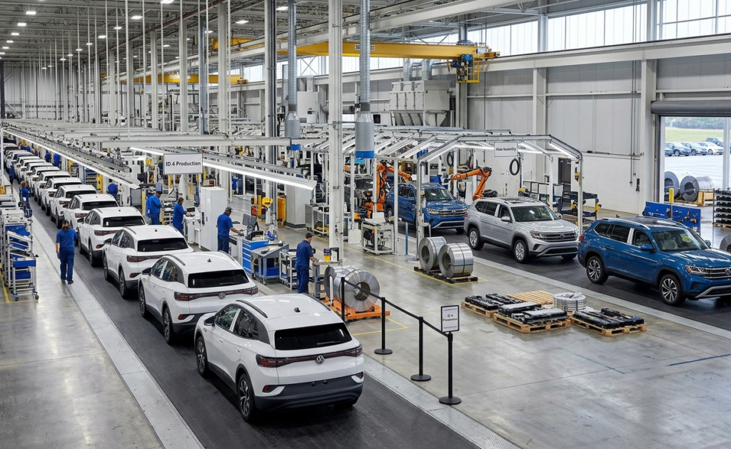 VW Ends US ID.4 Manufacturing: Shift Towards Fuel-Powered Atlas SUV VW Ends US ID.4 Production: Shift Toward Gas-Powered Atlas SUV