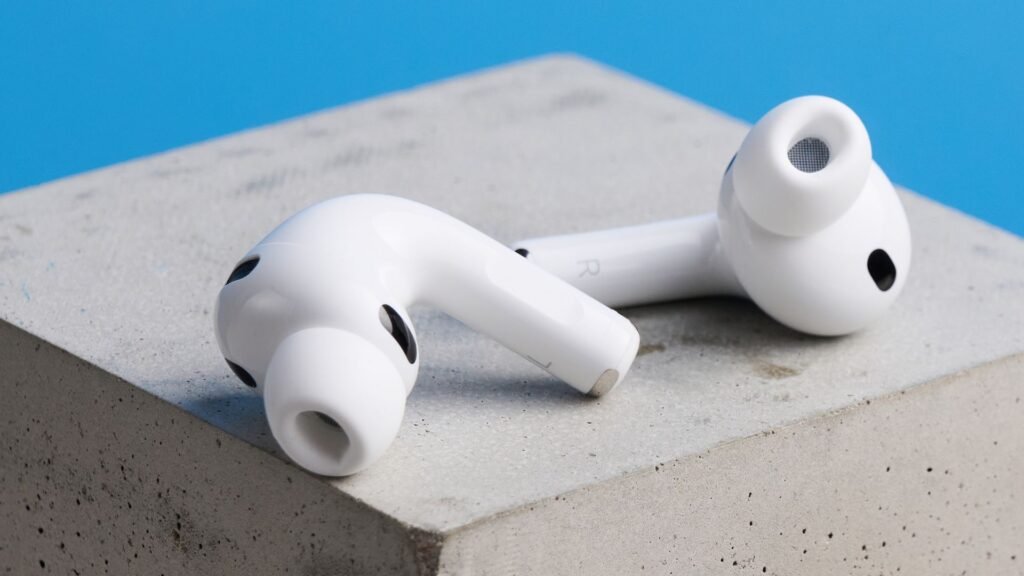 A pair of Apple AirPods Pro 3