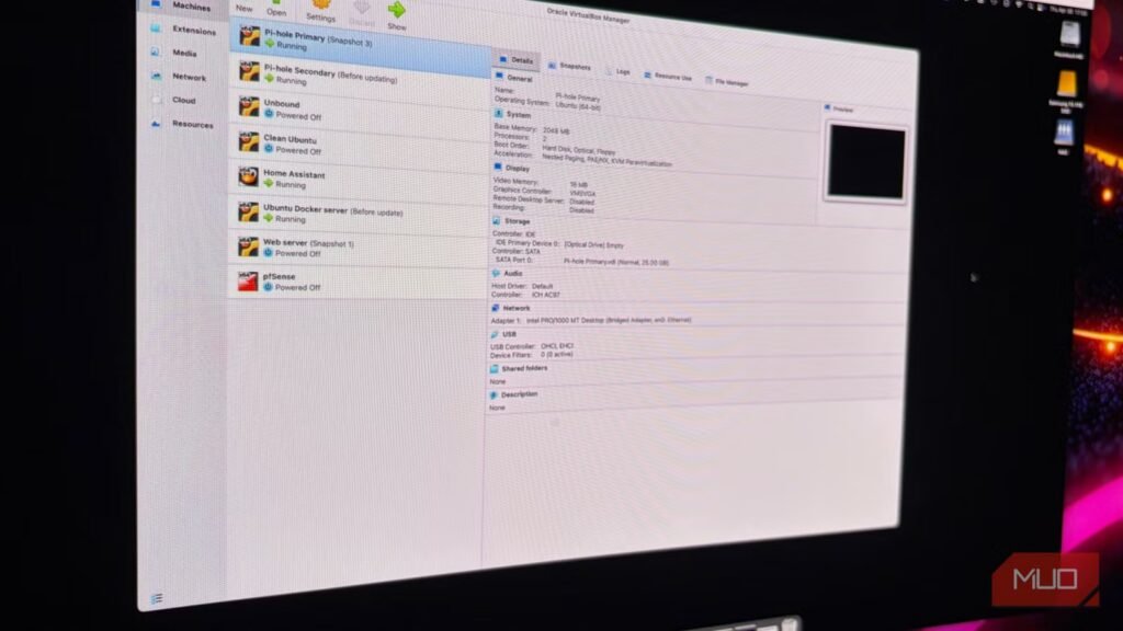 I’m obsessed with virtual machines, and my smart home and photo backup proves why