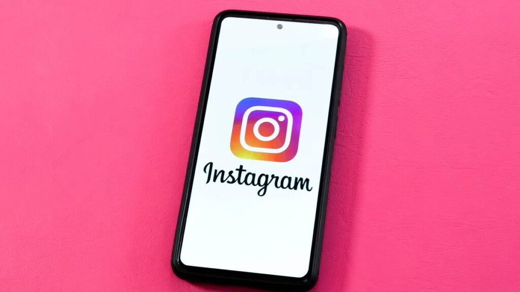 Instagram app logo on a phone screen