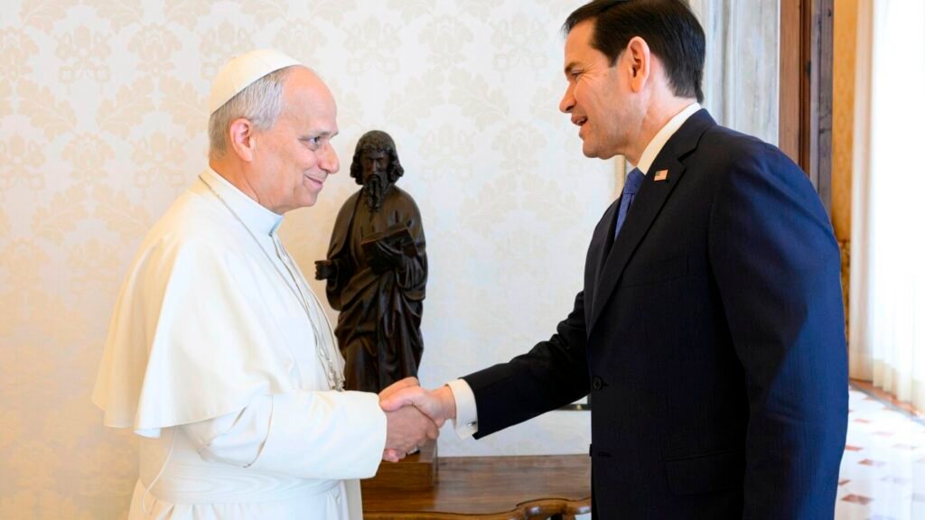 Rubio visits Vatican amid escalating tensions between Trump and Pope Leo : NPR