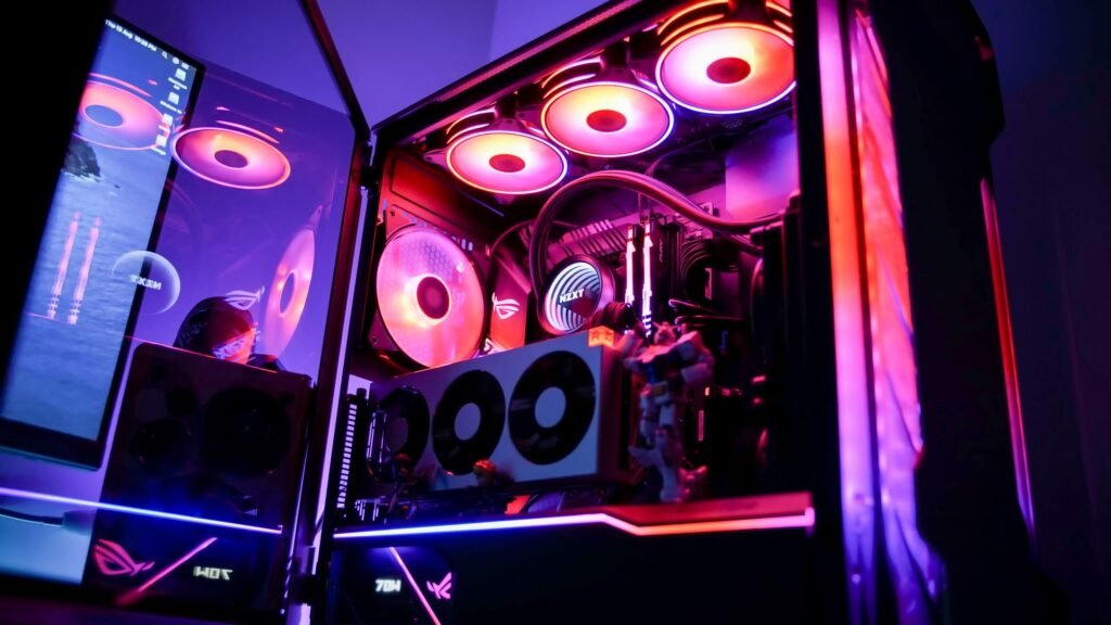 Someone has built a gaming PC the size of a room, complete with giant fans and air conditioning for cool operation — and also a sauna for some reason